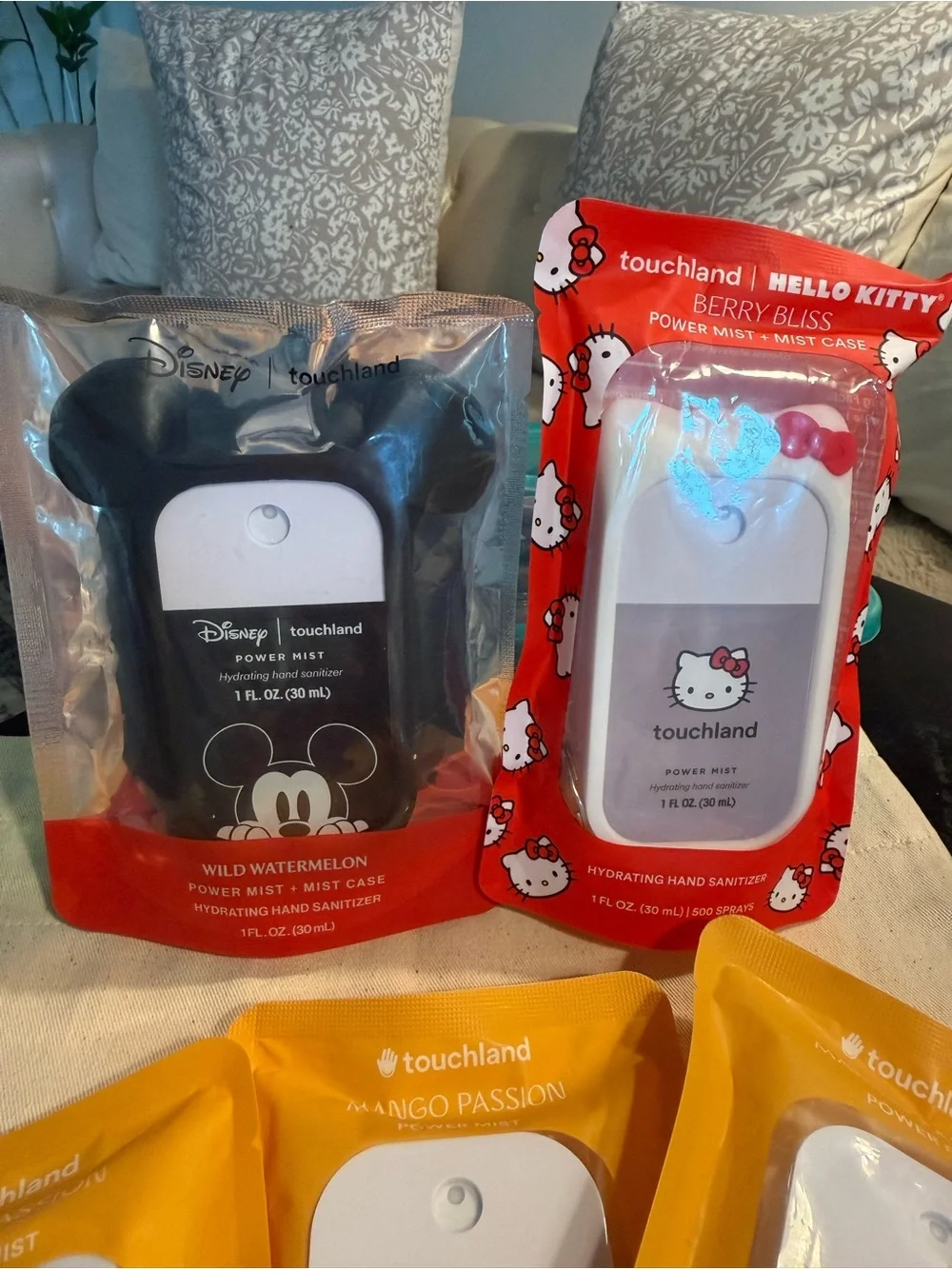 TOUCHLAND MICKEY & HELLO KITTY HANDSANT SPRAY BUNDLE